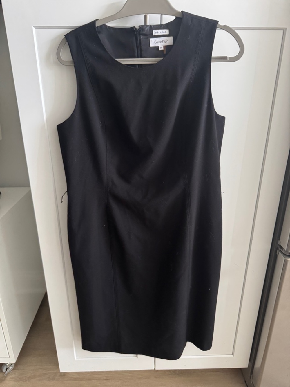 Calvin Klein Black Sleeveless Sheath Dress